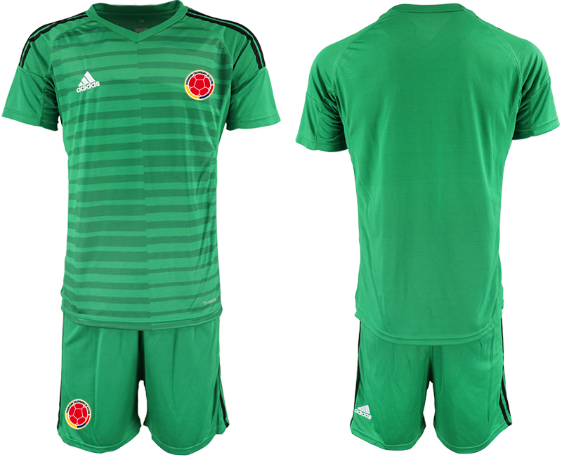 Men 2020-2021 Season National team Colombia goalkeeper green Soccer Jersey